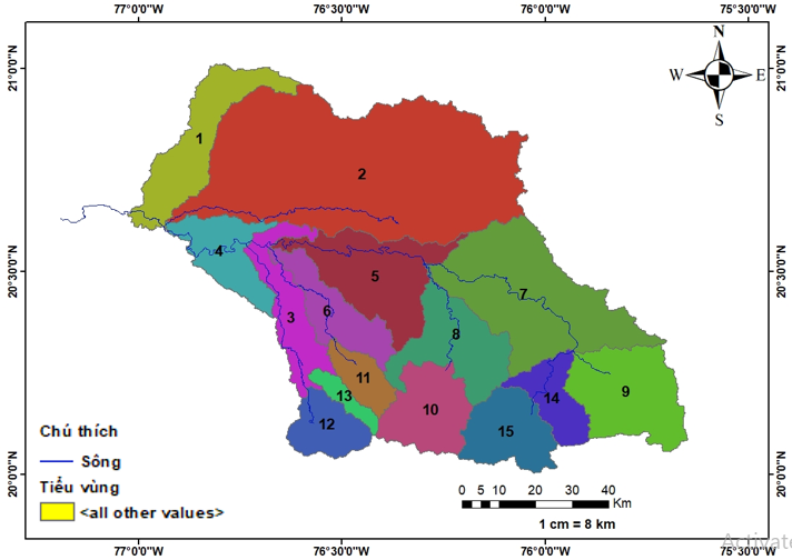 TÍNH TOÁN CÂN BẰNG NƯỚC TRÊN LƯU VỰC SÔNG CAUTO CHO NĂM ÍT NƯỚC BẰNG MÔ HÌNH WEAP